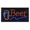Alpine Industries 19" x 10" LED Rectangular Beer Sign with Two Display Modes, PK2 ALP497-14-2pk - alternate 1